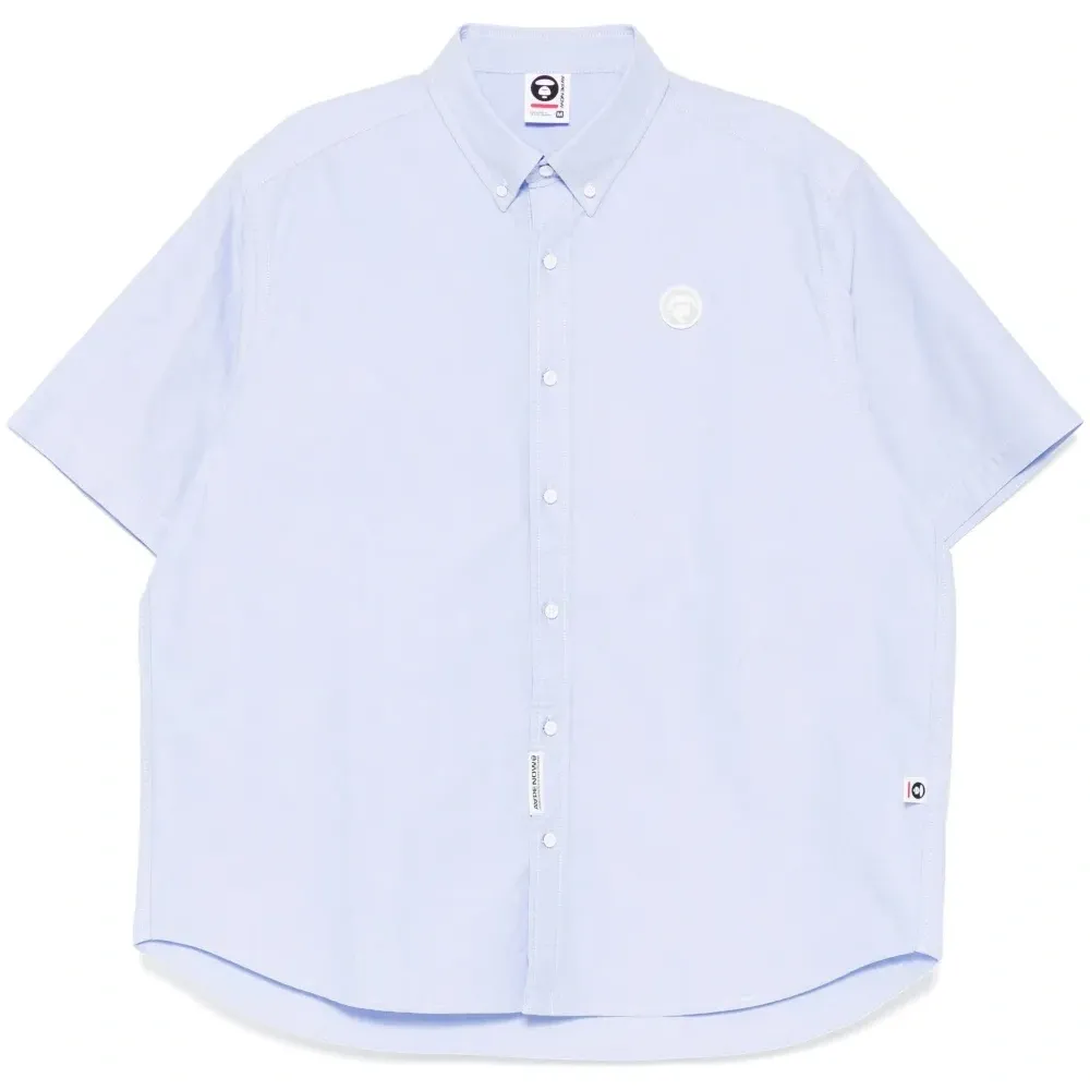 Рубашка с нашивкой-логотипом