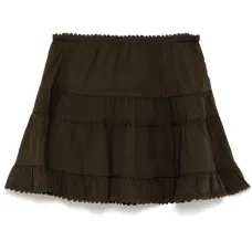 Ярусная юбка мини