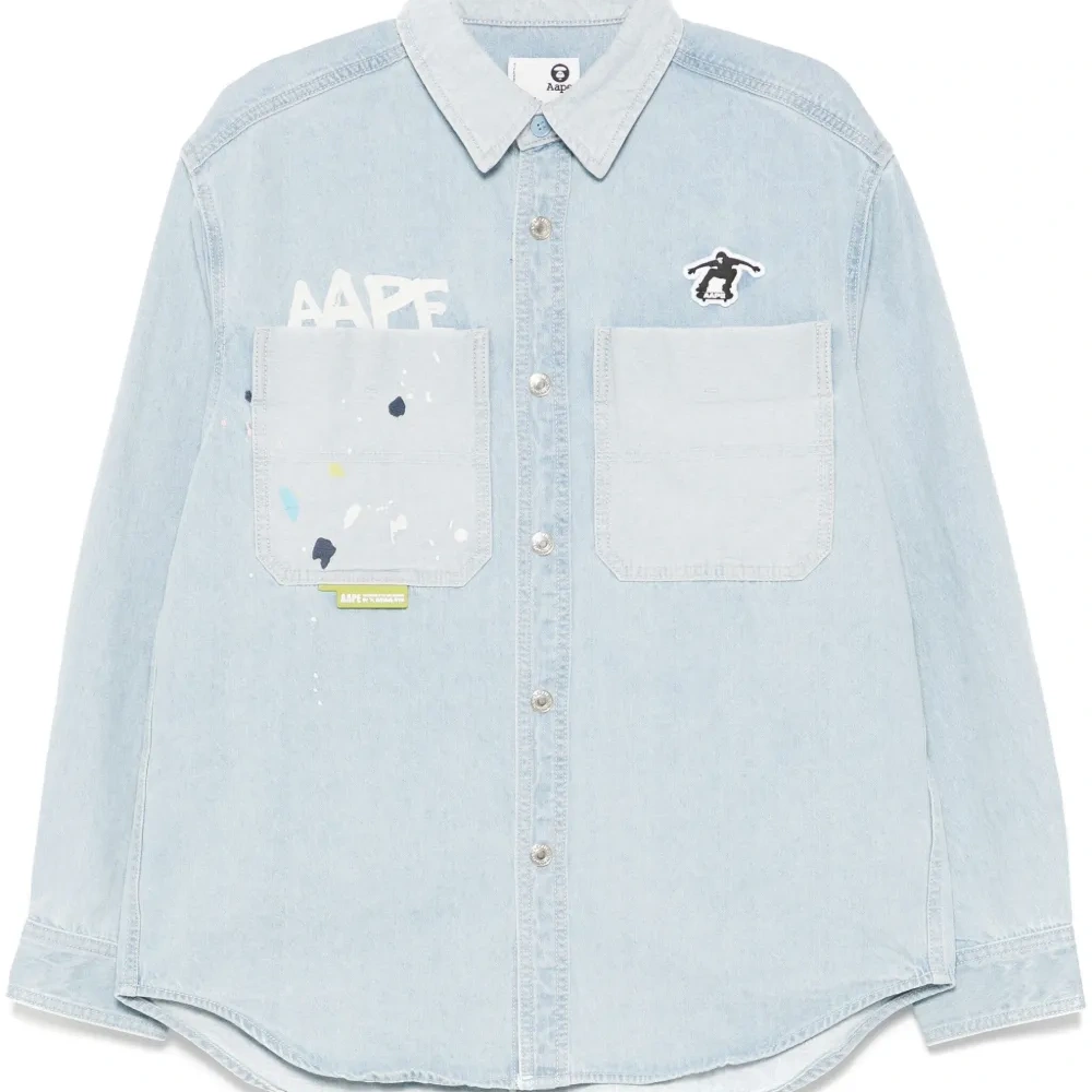 Рубашка с длинными рукавами и логотипом