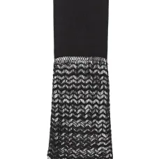 Юбка макси с отделкой в технике макраме