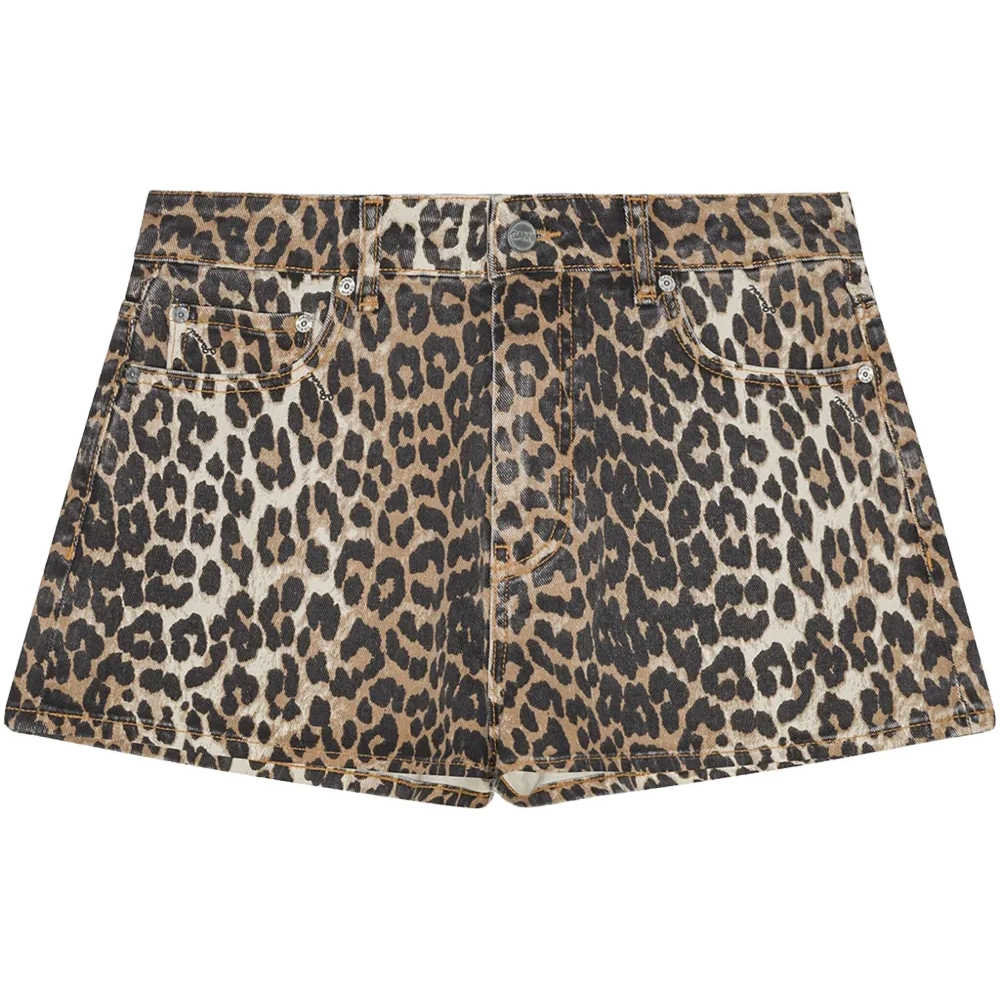 Шорты с леопардовым принтом