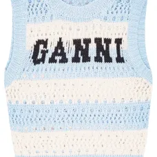 Трикотажный топ в полоску Трикотажный топ в полоску