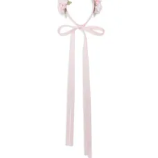 Ободок с цветочной аппликацией