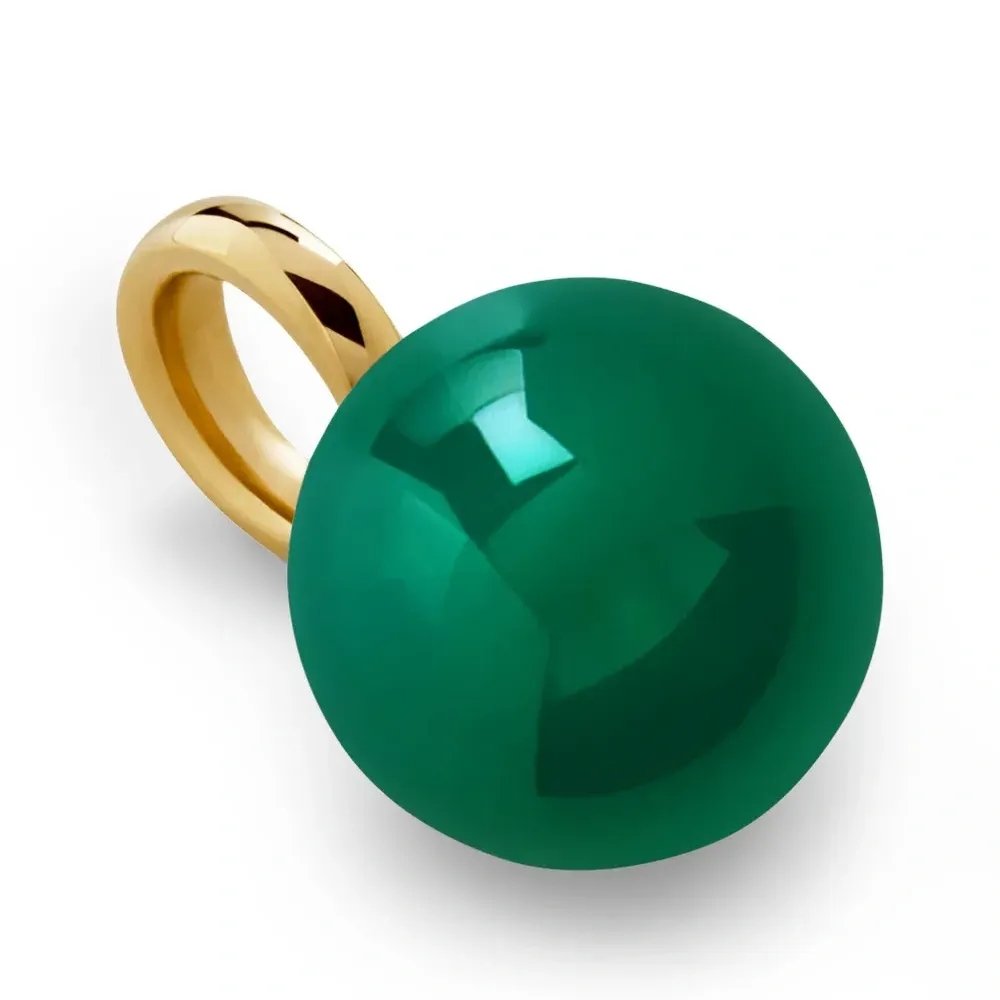 Серьги с круглой подвеской