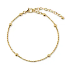 Цепочный браслет с бусинами