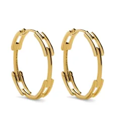 Цепочные серьги-кольца