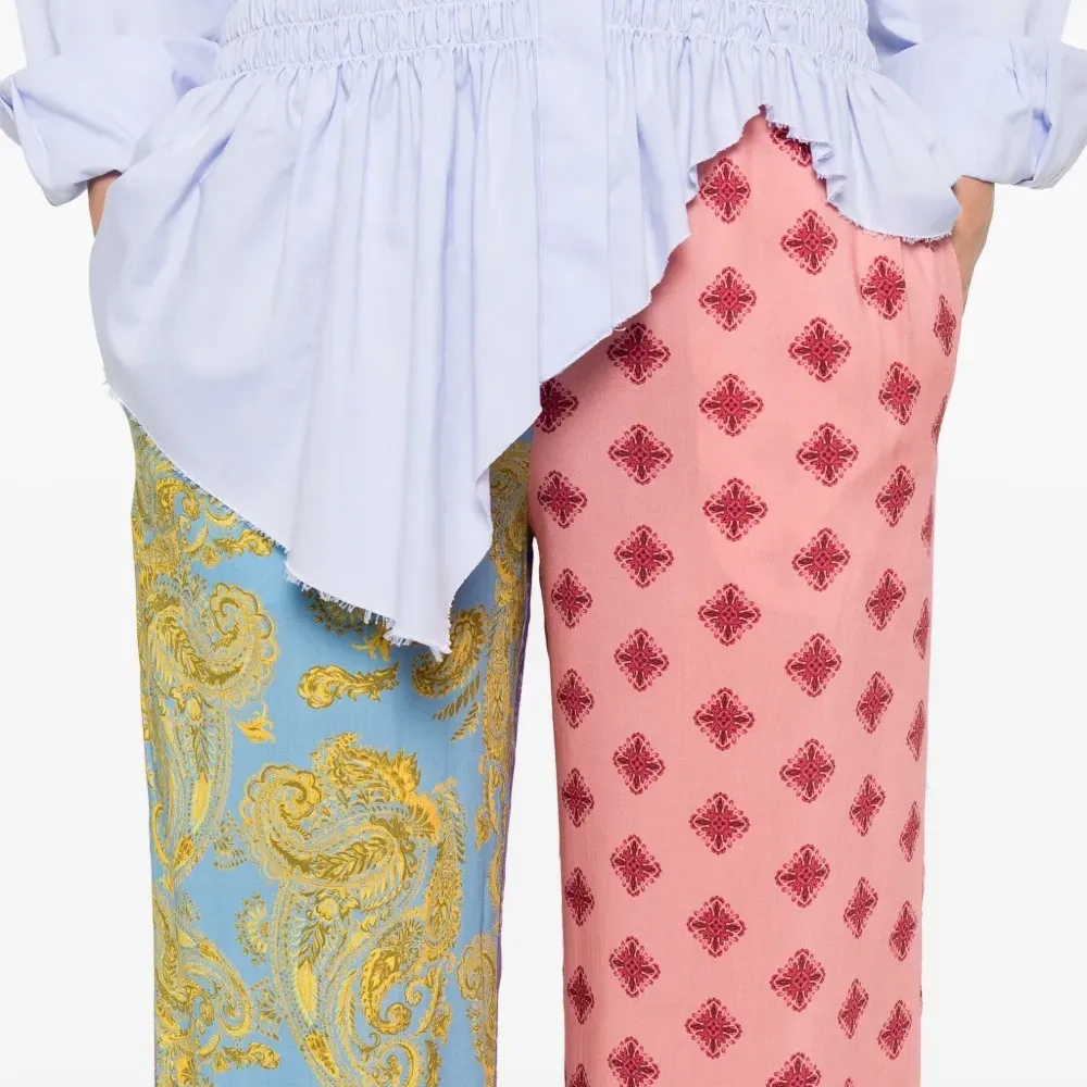 брюки с принтом пейсли