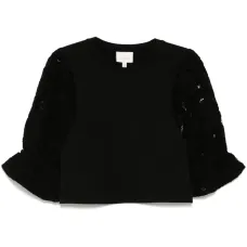 Топ с вышитым узором пейсли