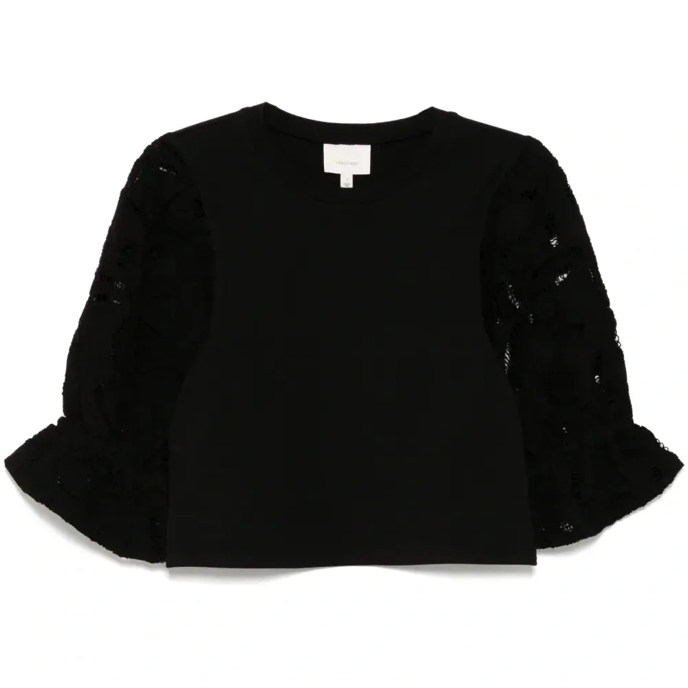 Топ с вышитым узором пейсли