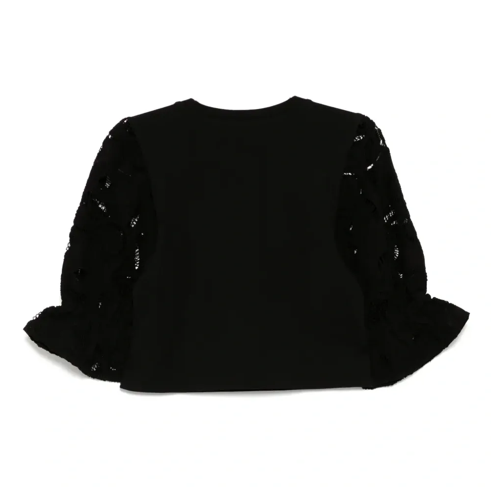 Топ с вышитым узором пейсли