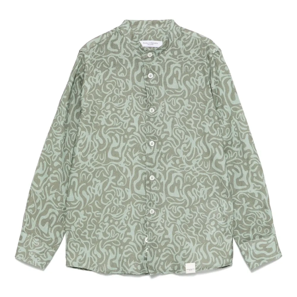 Рубашка с графичным принтом