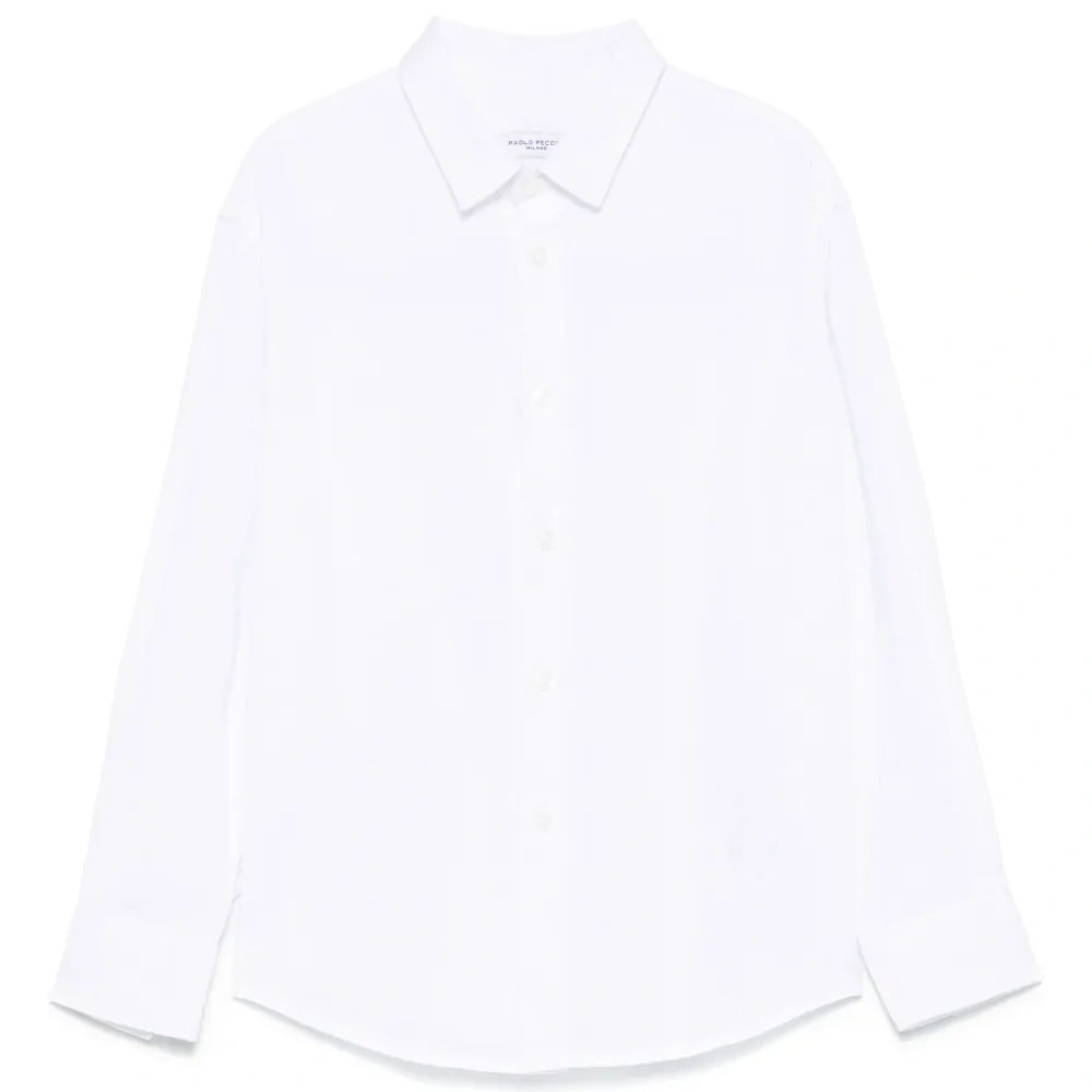 Рубашка с вышитым логотипом