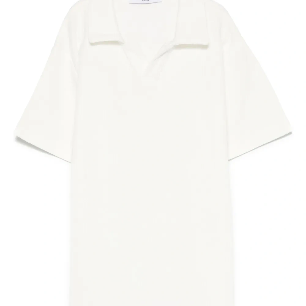 Рубашка поло в рубчик