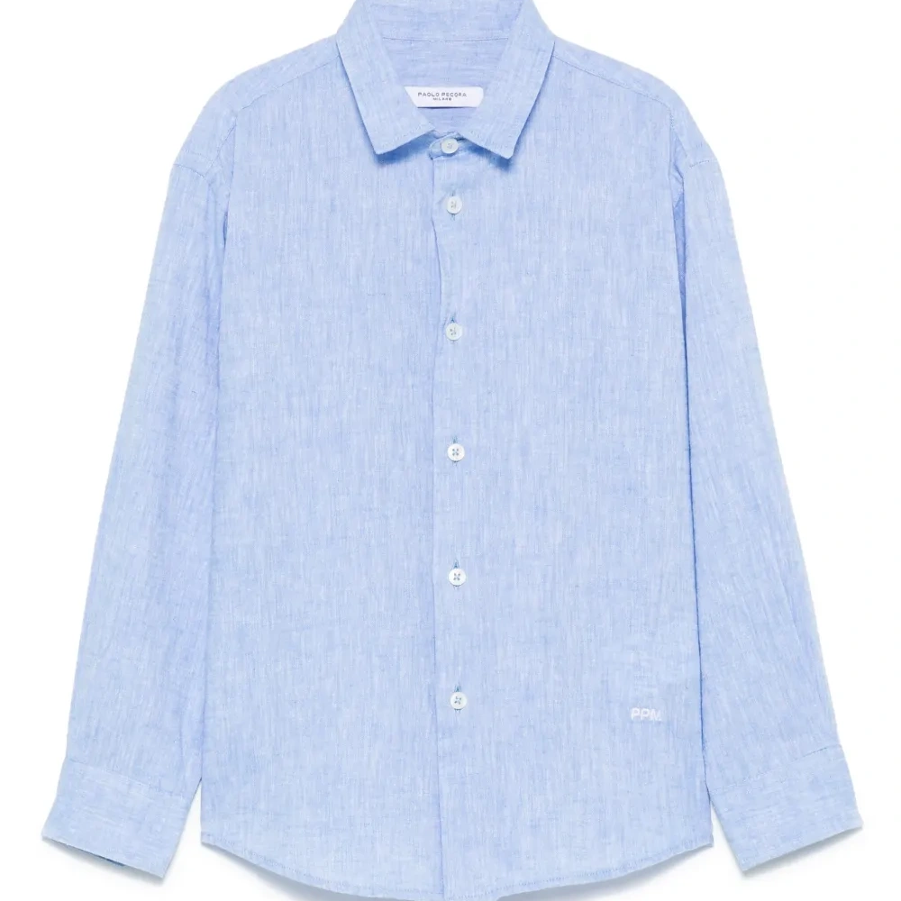 Рубашка с вышитым логотипом