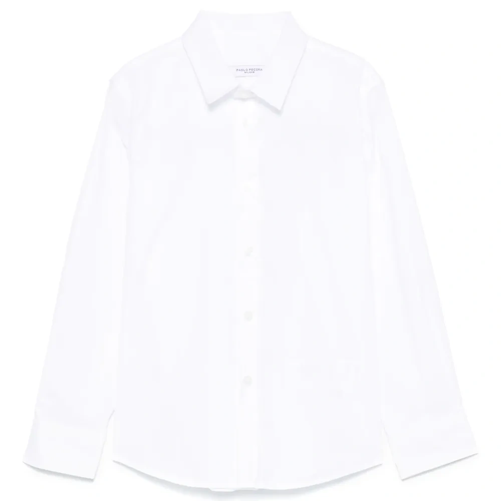 Рубашка с вышитым логотипом