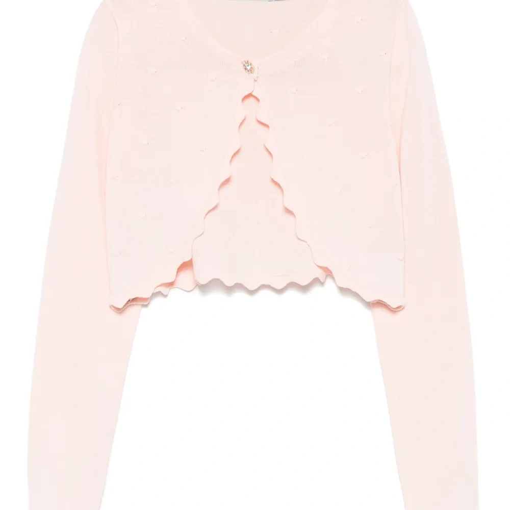 кардиган с оборками