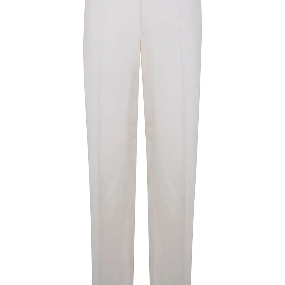 Шерстяные брюки прямого кроя