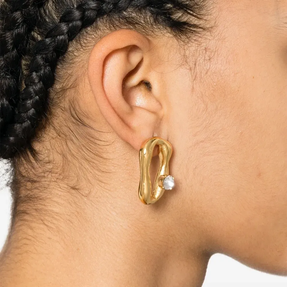 Серьги с кристаллами