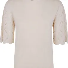 Блузка с кружевными рукавами