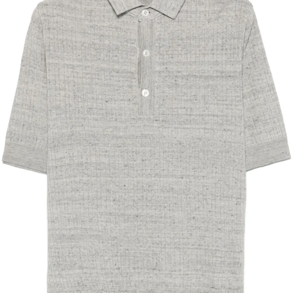 Меланжевая рубашка поло