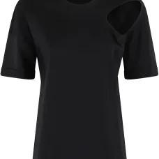 Футболка из джерси с вырезами