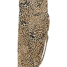 Платье мини без бретелей с драпировкой