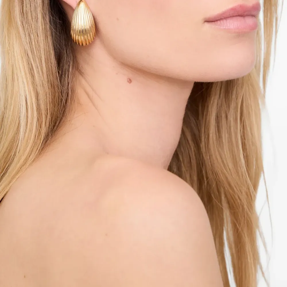 Серьги Ribbed Drop