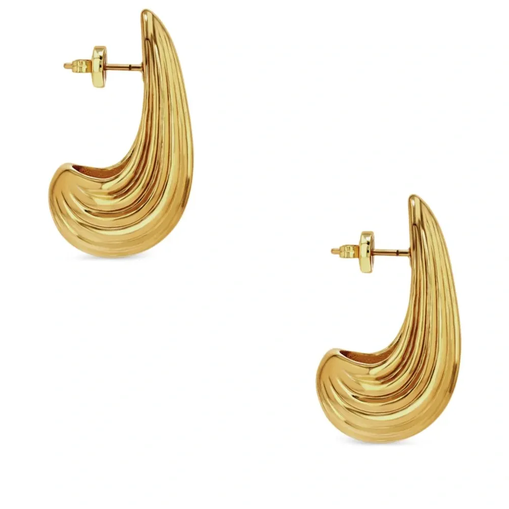 Серьги Ribbed Drop