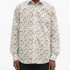 Рубашка с цветочным принтом