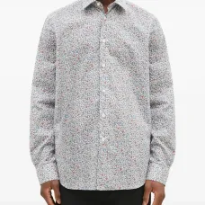 рубашка с цветочным принтом