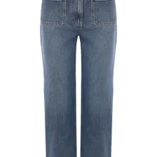 Укороченные джинсы средней посадки