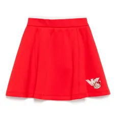 Юбка с вышитым логотипом