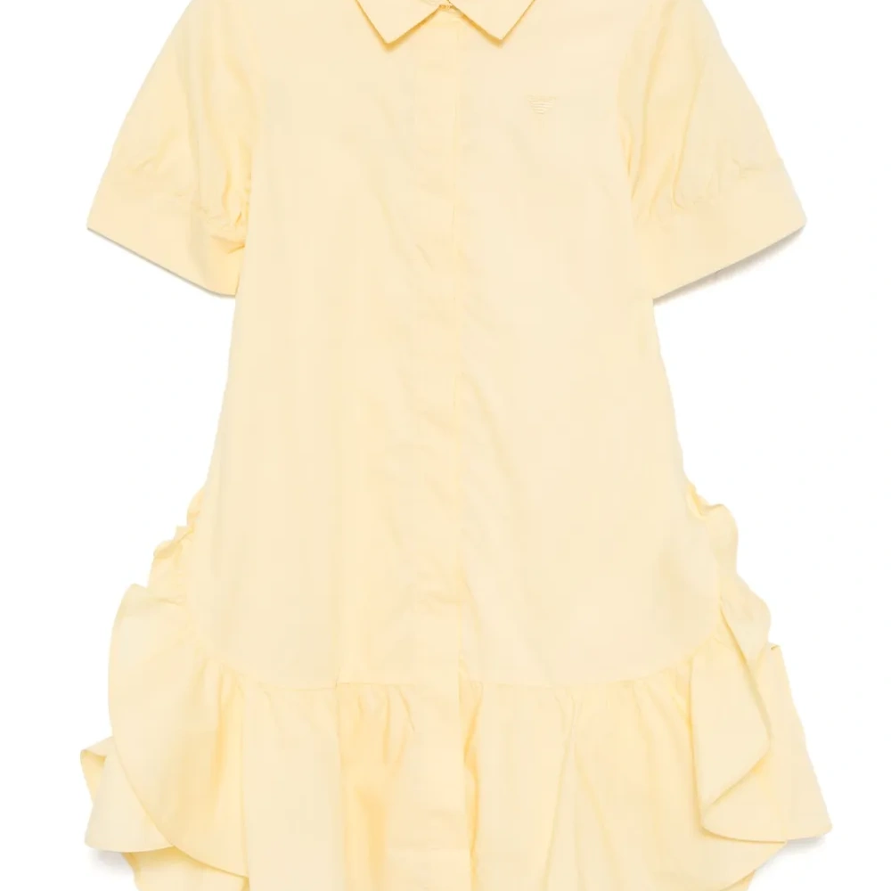 Платье с вышитым логотипом