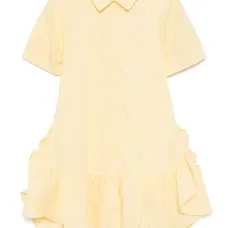 Платье с вышитым логотипом