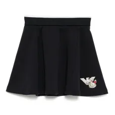 Юбка с вышитым логотипом