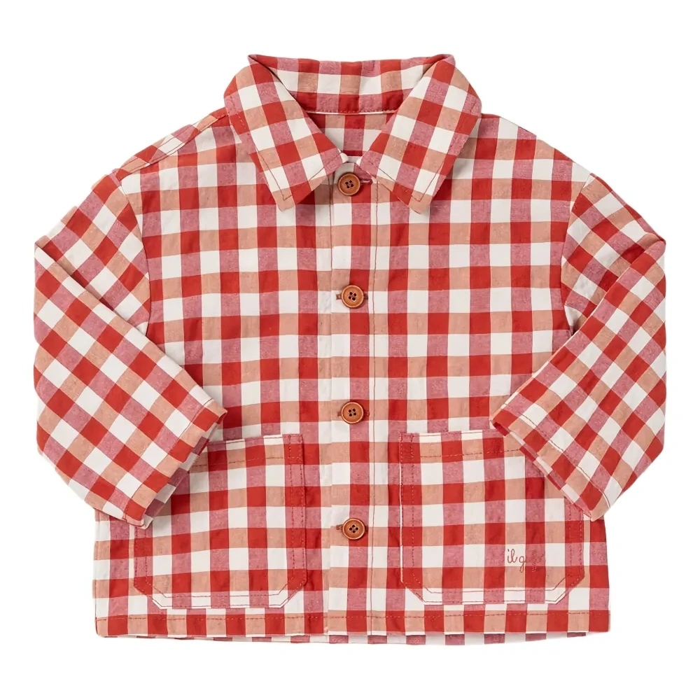 Жакет в клетку гингем