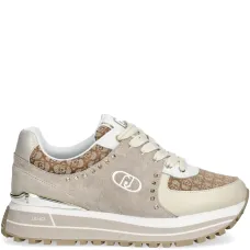 Жаккардовые кроссовки на платформе