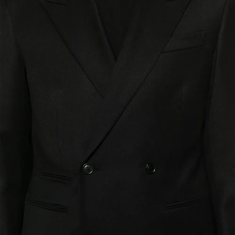 Твиловый двубортный пиджак