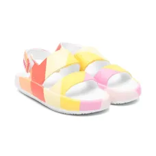 Сандалии в стиле колор-блок