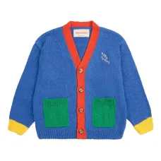 Кардиган с вышитым логотипом