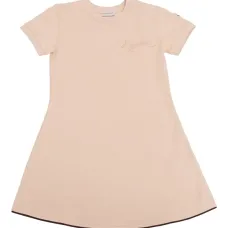 Платье с вышитым логотипом