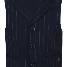 Жилет в тонкую полоску