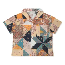 Рубашка в технике пэчворк