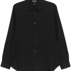 Рубашка с жаккардовым логотипом