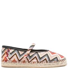 Эспадрильи с узором зигзаг