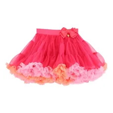 Юбка со вставками из тюля