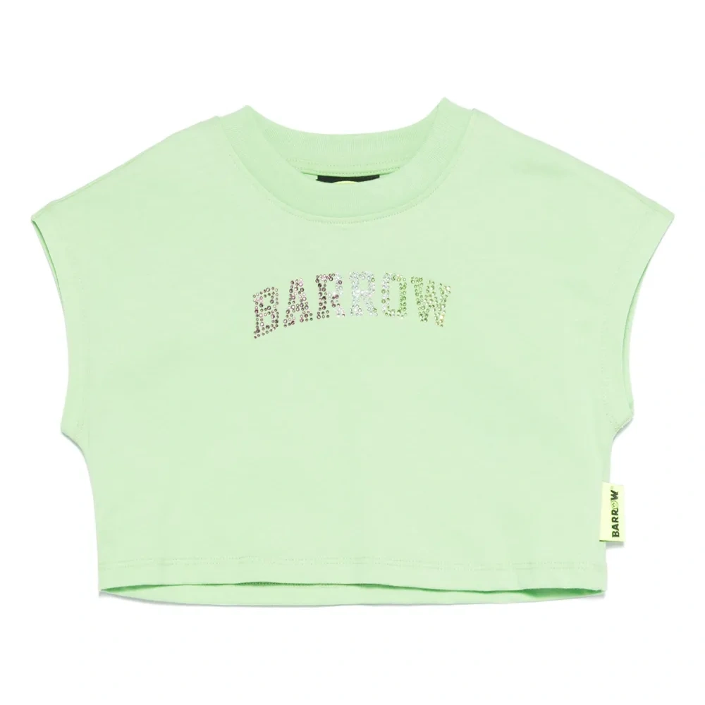 Укороченная футболка с логотипом