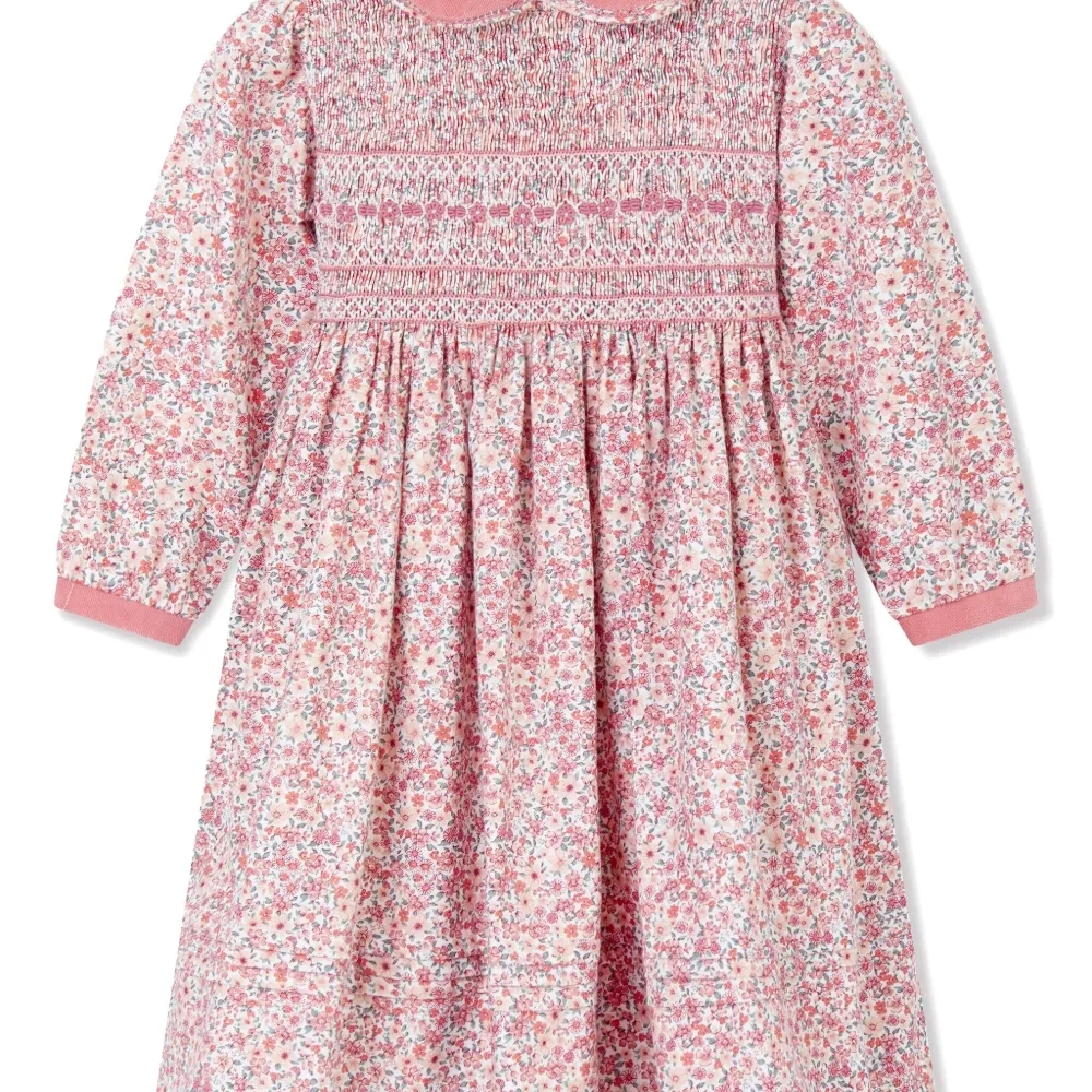 Платье со сборками и цветочным принтом