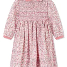 Платье со сборками и цветочным принтом