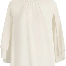 Крепдешиновая блузка с поясом